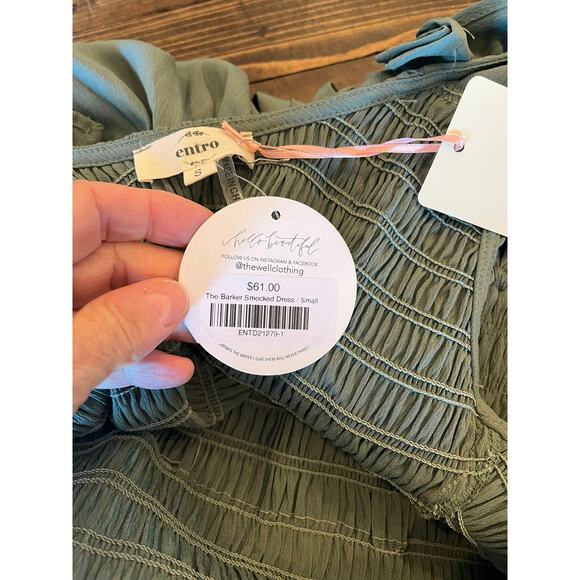 Entro Fairy Cottage Core Dress Women Small Wedding Spring Easter Dainty Cute - Picture 7 of 9